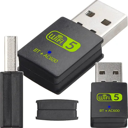 AC600 tinklo plokštė WiFi su Bluetooth 4.2 adapteriu 600mbps USB 5GHz