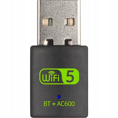 AC600 tinklo plokštė WiFi su Bluetooth 4.2 adapteriu 600mbps USB 5GHz