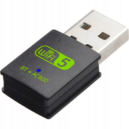 AC600 tinklo plokštė WiFi su Bluetooth 4.2 adapteriu 600mbps USB 5GHz