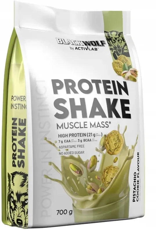 Activlab Black Wolf Protein Shake 700 g, pistacijų sausainio skonio baltymų papildas