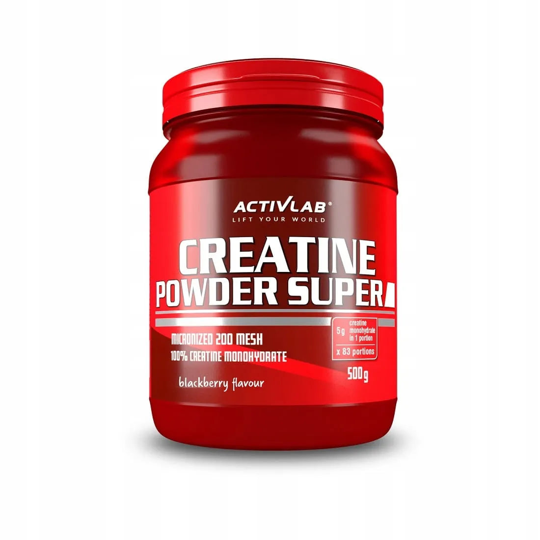 Activlab Creatine Powder Super kreatino monohidratas, j juodųjų serbentų skonio, 500 g