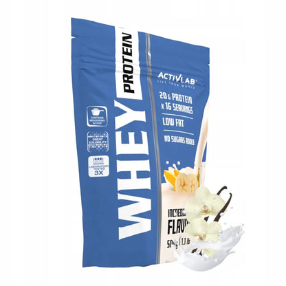 Activlab Whey Protein WPC išrūgų baltymai, vanilės skonio, 500 g