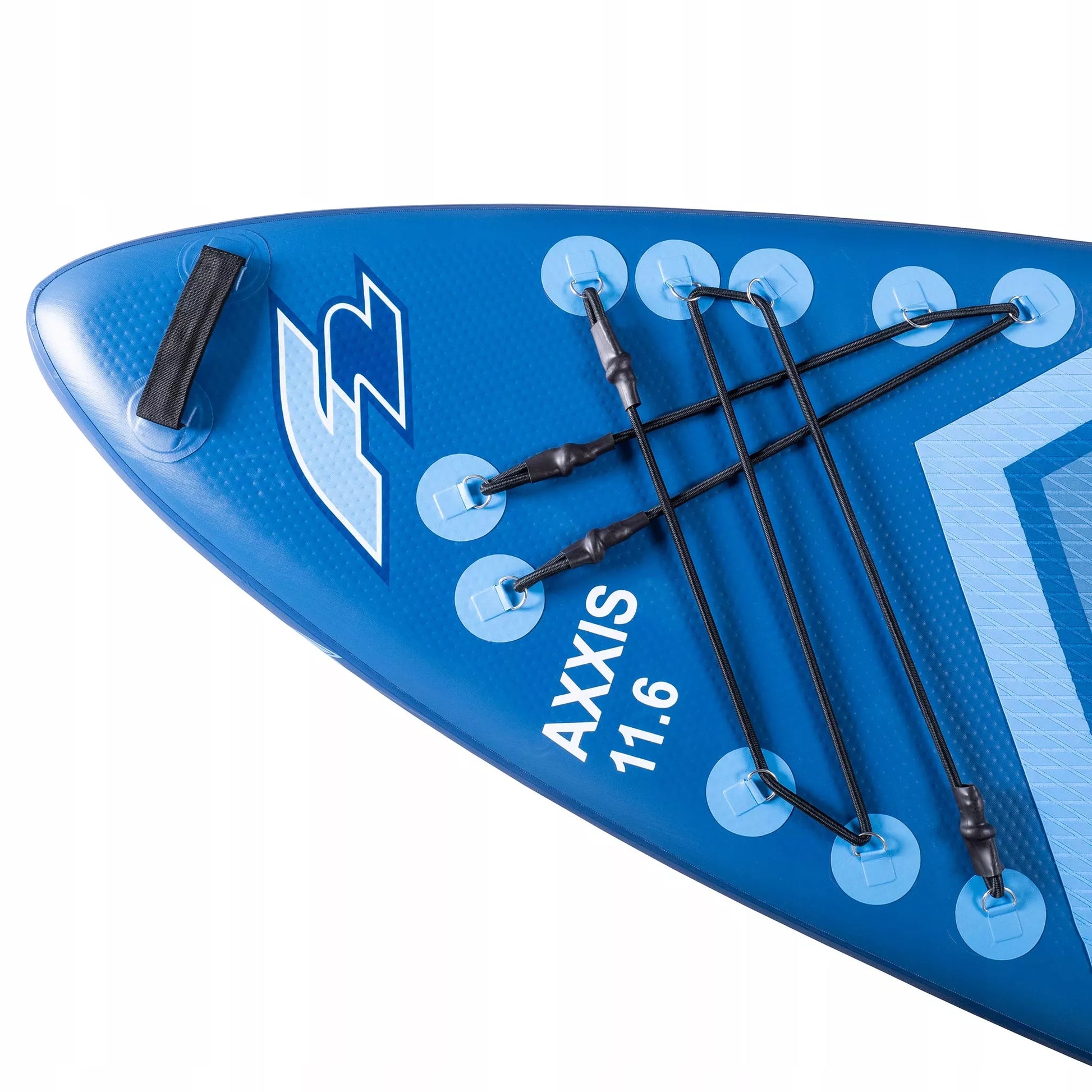 SUP F2 Axxis 11'6" Navy Blue Combo pripučiama lenta, 2in1 irklas, sėdynė