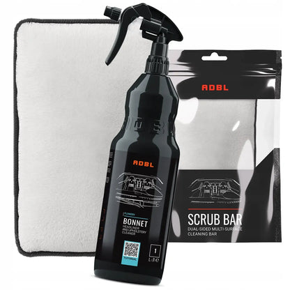 ADBL Bonnet + Scrub Bar rinkinys rankiniam sėdynių ir lubų apmušalų valymui