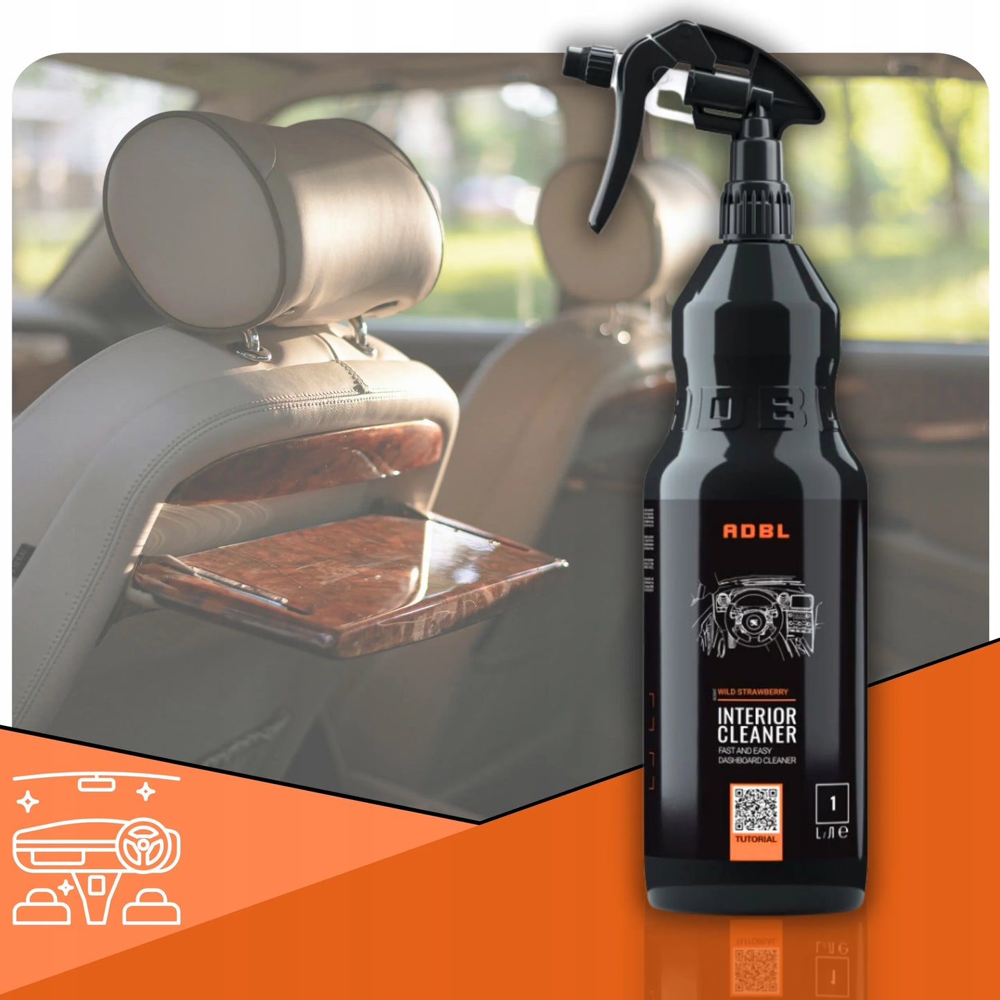 ADBL Interior Cleaner 1L automobilio salono valymo rinkinys