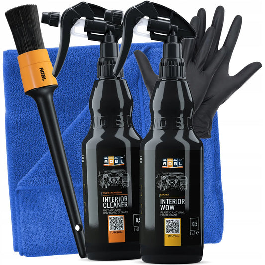 ADBL Interior Cleaner + ADBL Interior WOW automobilio salono priežiūrai