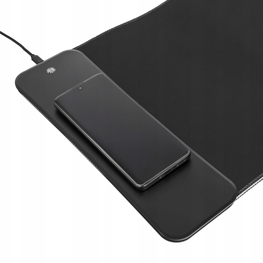 Šviečiantis RGB Žaidimų pelės kilimėlis XL 80x30 + QI įkroviklis