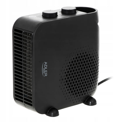 Adler AD7725B elektrinis ventiliatorinis šildytuvas, 2000W, juodas