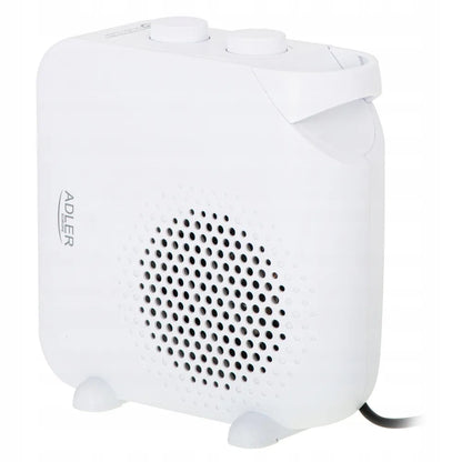 Adler AD7725W elektrinis ventiliatorinis šildytuvas, 2000W, su termostatu