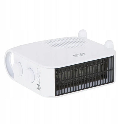 Adler AD7725W elektrinis ventiliatorinis šildytuvas, 2000W, su termostatu