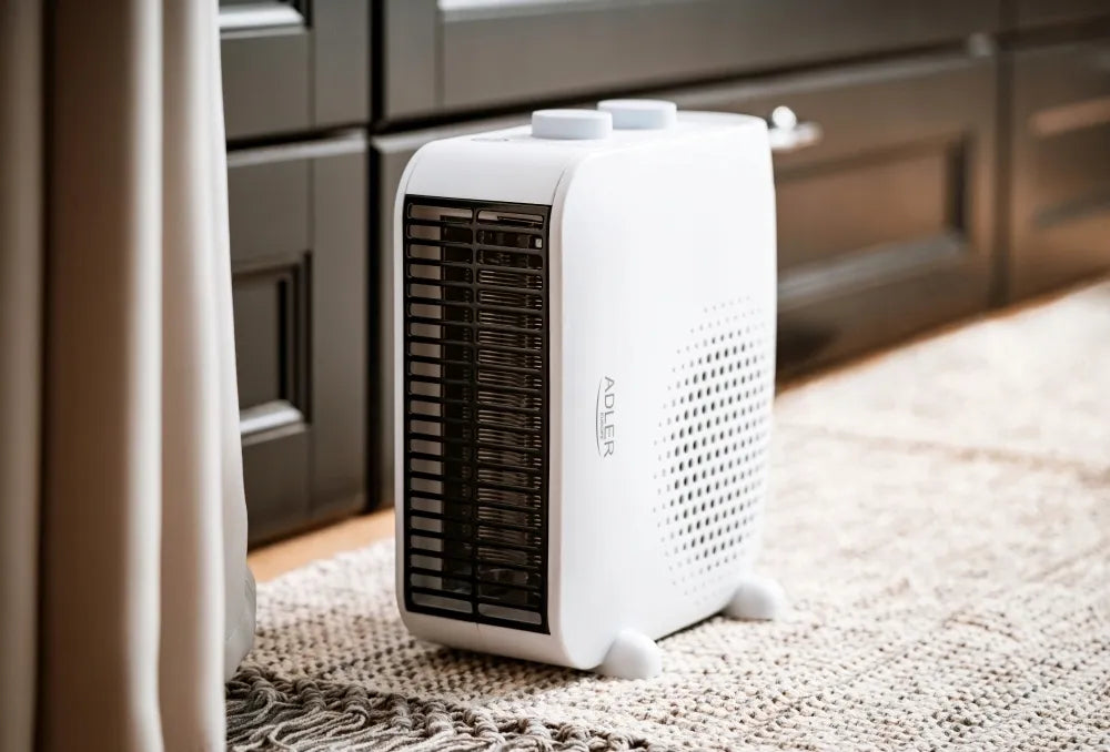 Adler AD7725W elektrinis ventiliatorinis šildytuvas, 2000W, su termostatu