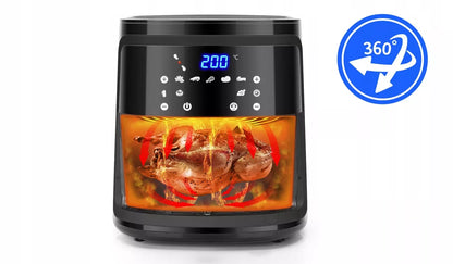 Aigostar bealiejė gruzdintuvė 7L 1900W Air Fryer AVA LCD juoda