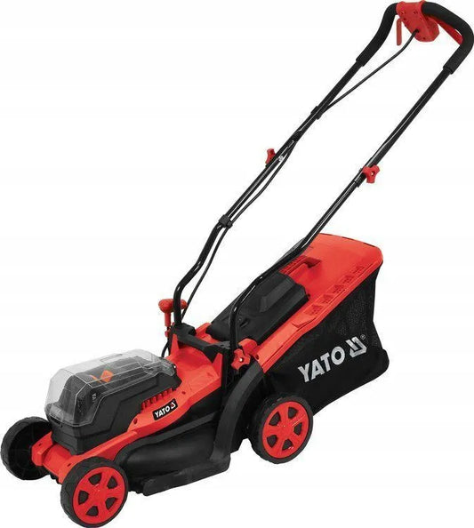 Akumuliatorinė vejapjovė „Yato“ 36 V, 34 cm + 2 × 2 Ah
