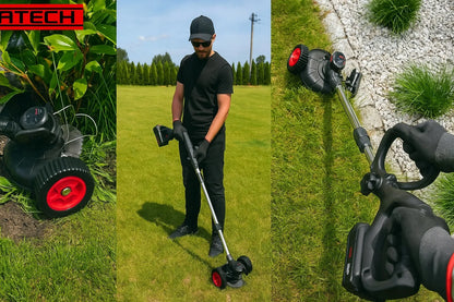 Akumuliatorinė žoliapjovė NATECH MAX 1000W su dviem baterijomis