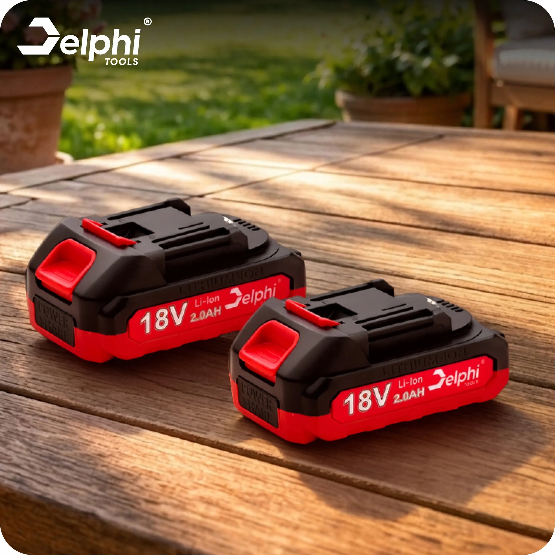 Akumuliatorinis grandininis pjūklas šakoms Delphi Tools 8" 2xAKU galingas