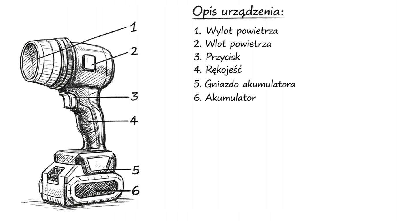 Akumuliatorinis lapų pūstuvas BLOW 230 km/h TURBO 21V