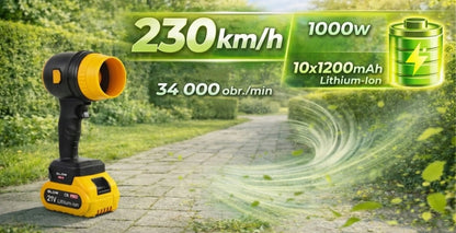 Akumuliatorinis lapų pūstuvas BLOW 230 km/h TURBO 21V