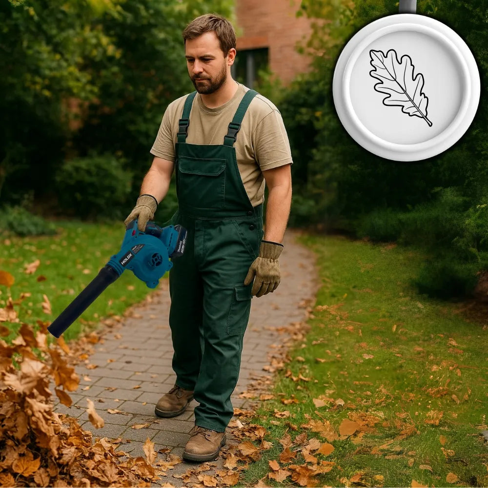 Akumuliatorinis sodo lapų pūstuvas ir siurblys, skirtas Makita baterijoms