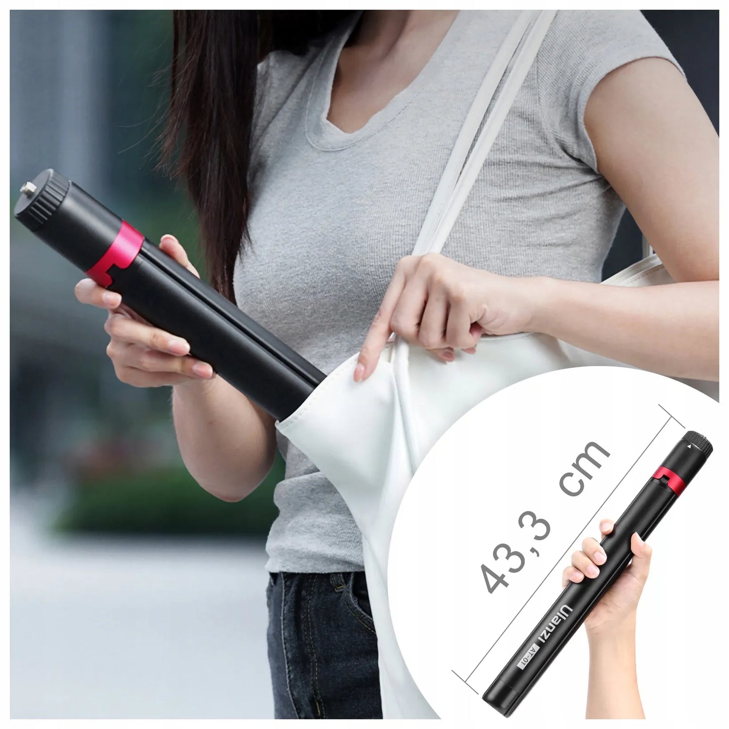 Aliumininis studijinis trikojis 153 cm ULANZI AT-01 1/4 ir 3/8 colio vloggeriams