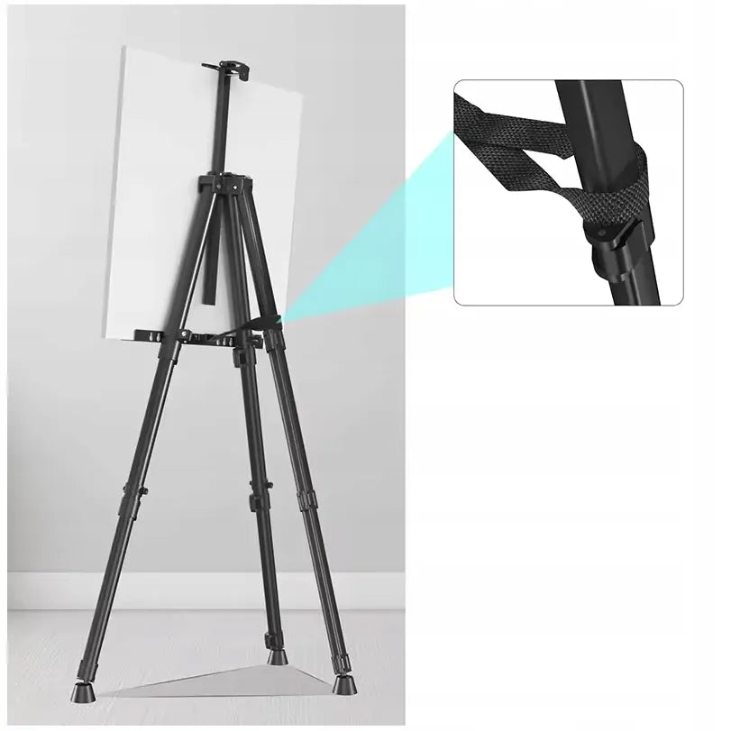 Aliumininis tapybos molbertas, 170 cm, didelis, profesionalus, vaikams ir suaugusiesiems