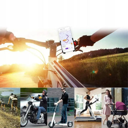 Aliumininis telefono laikiklis dviračiui, motociklui, motoroleriui ar vežimėliui