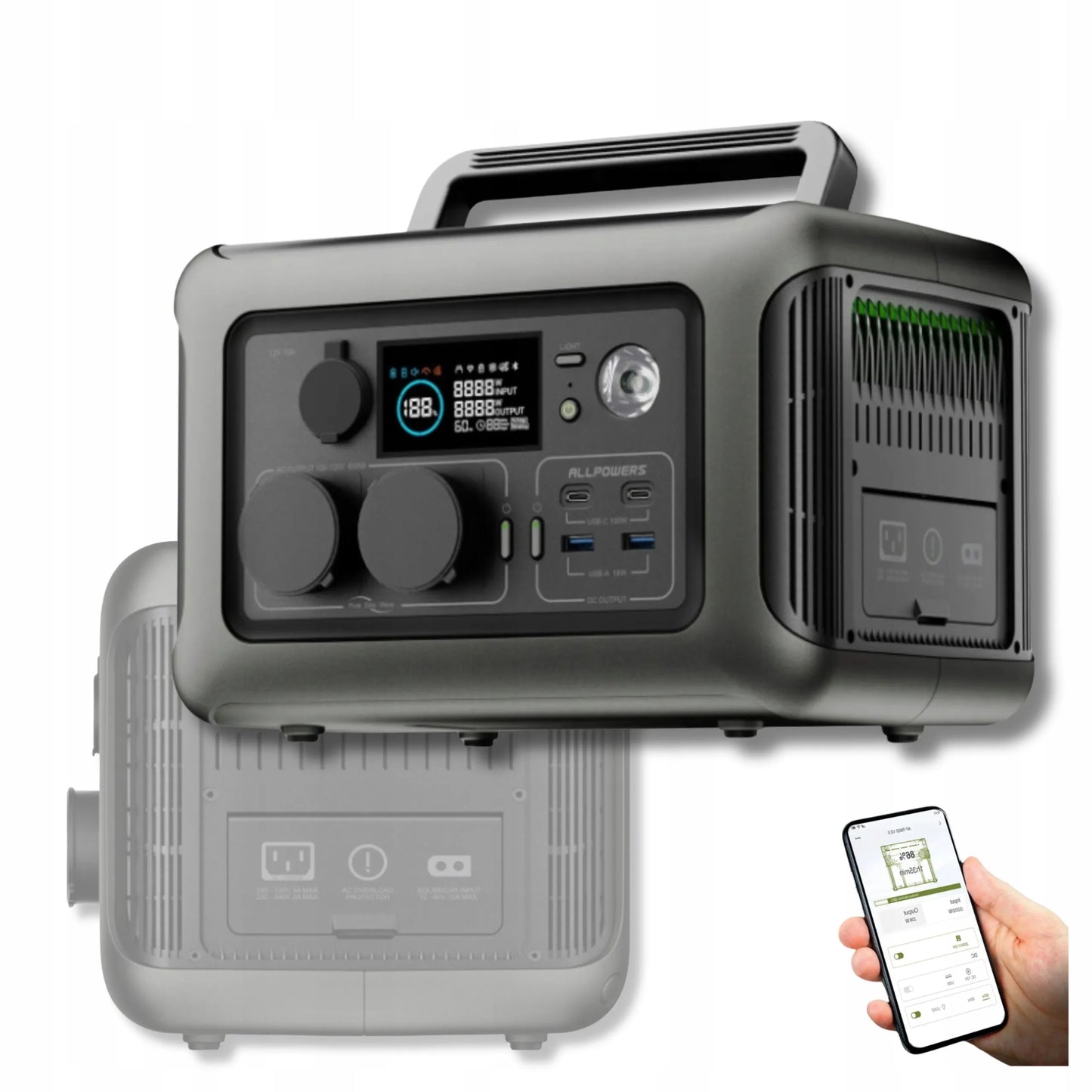 Allpowers R600 299Wh 600W įkrovimo stotis ir energijos saugykla