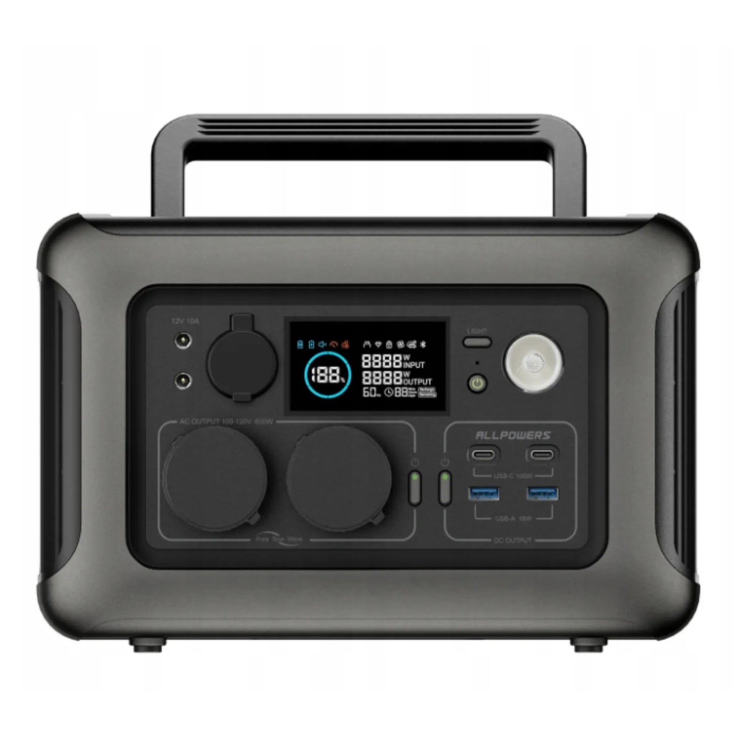 Allpowers R600 600W nešiojama elektrinė su 100W saulės baterija