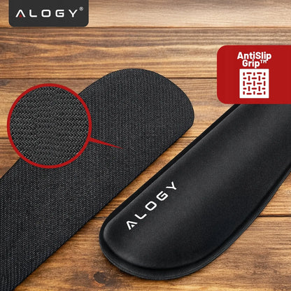 Alogy ErgoPad™ riešų atrama su atminties putomis, komplektas klaviatūrai ir pelei