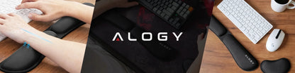 Alogy ErgoPad™ riešų atrama su atminties putomis, komplektas klaviatūrai ir pelei
