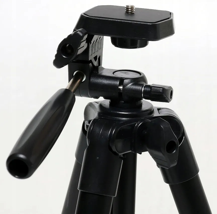 Alogy lengvas aliumininis trikojis 39–135 cm, 3 viename, su „Bluetooth“ nuotolinio valdymo pulteliu, telefono laikikliu ir krepšiu