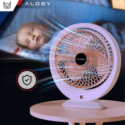 Alogy mini stalas ventiliatorius tylus galingas USB-C 1200mAh