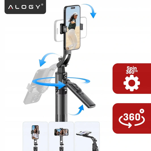 Alogy TrackPod trikojis telefonui ir fotoaparatui 163 cm su veido sekimo funkcija ir nuotolinio valdymo pultu
