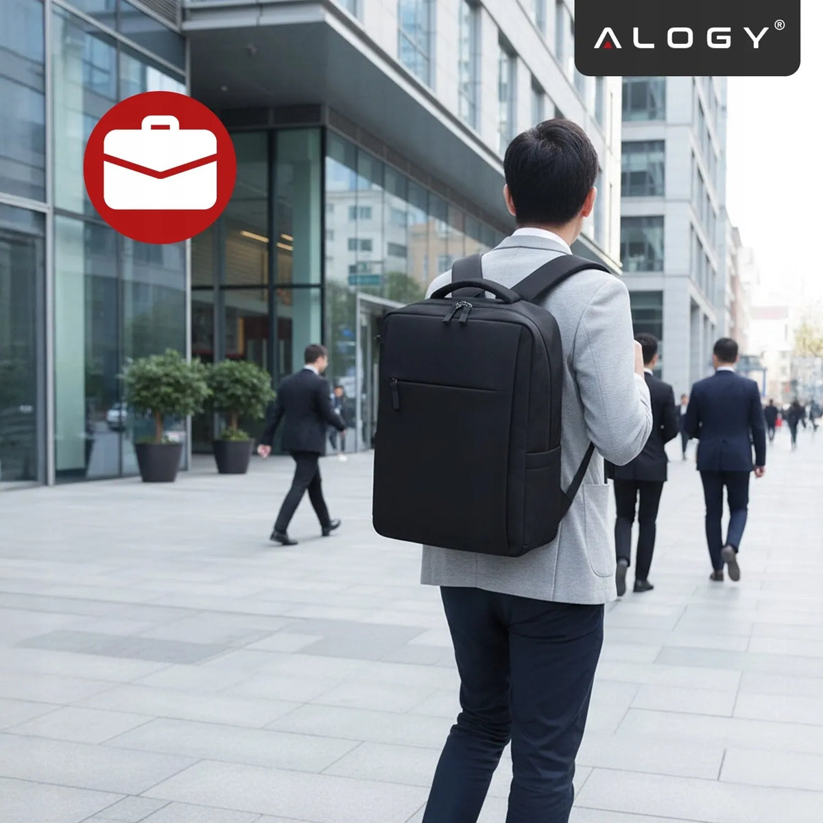 „Alogy“ „UrbanPack Pro“ rankinio bagažo kuprinė lėktuvui, 42 × 30 × 16 cm, juoda
