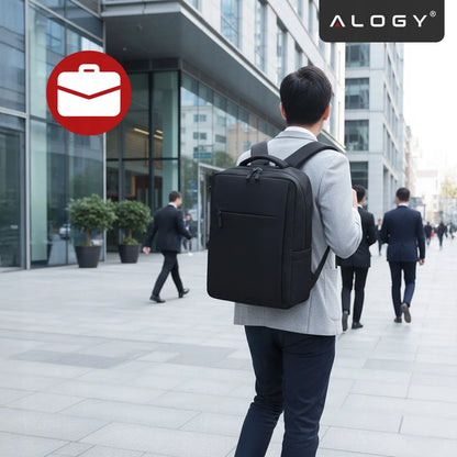 „Alogy“ „UrbanPack Pro“ rankinio bagažo kuprinė lėktuvui, 42 × 30 × 16 cm, juoda