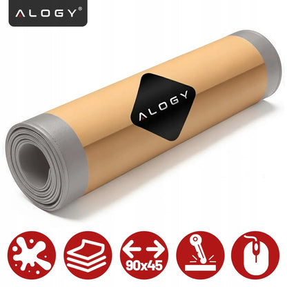 „Alogy WorkMat™“ darbo stalo kilimėlis 90x45 cm, neslystantis, iš PU dirbtinės odos