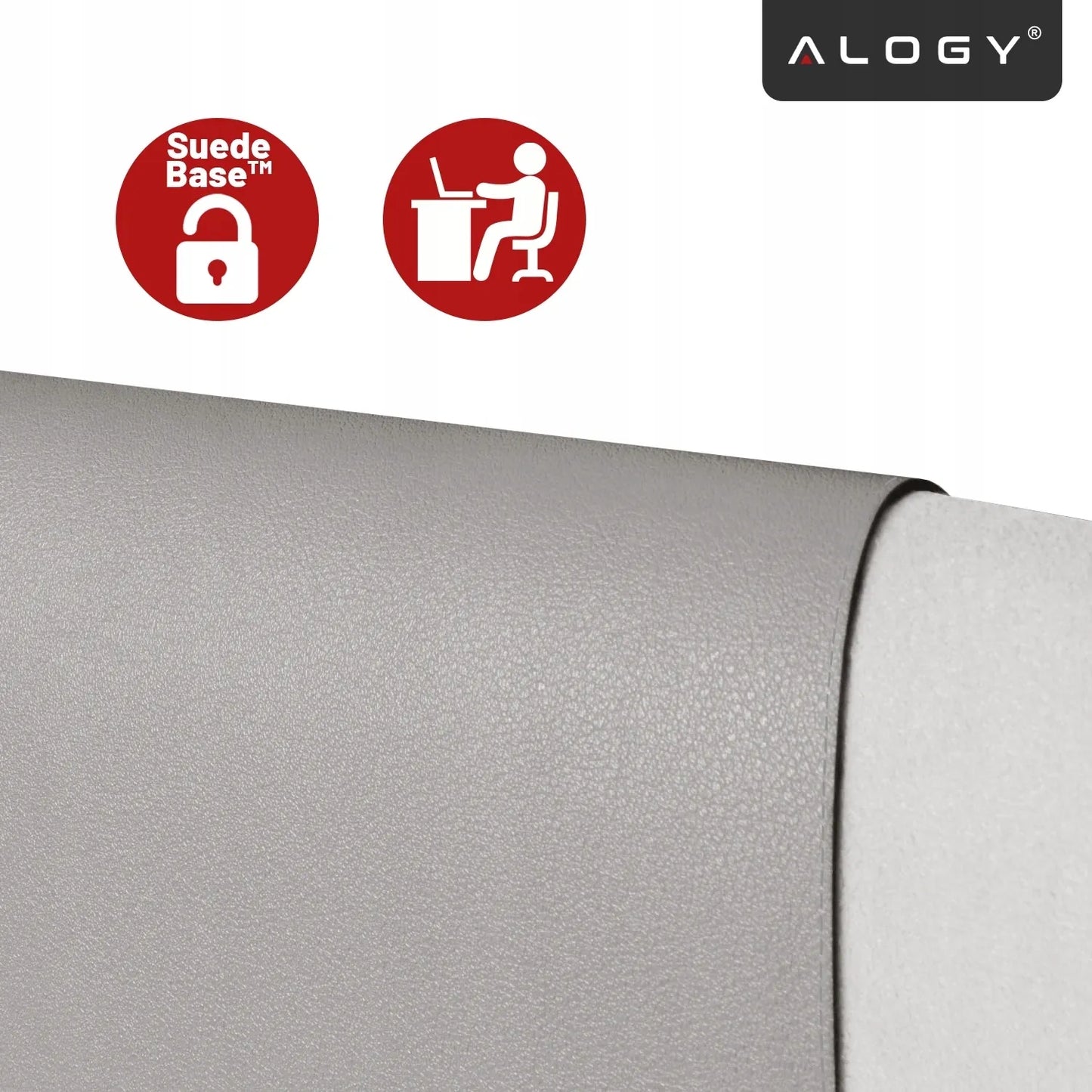 „Alogy WorkMat™“ darbo stalo kilimėlis 90x45 cm, neslystantis, iš PU dirbtinės odos