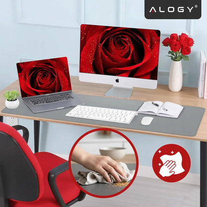 „Alogy WorkMat™“ darbo stalo kilimėlis 90x45 cm, neslystantis, iš PU dirbtinės odos