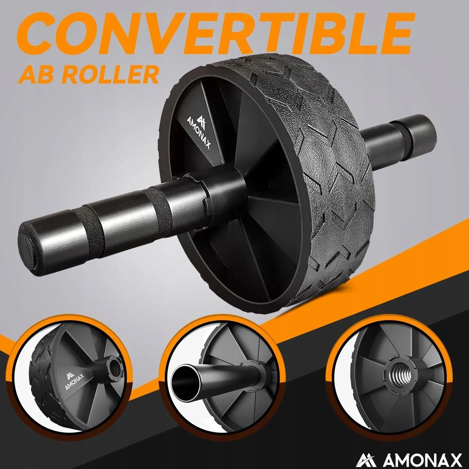 AMONAX, AB ROLLER, DVIGUBAS RATAS, KELIO KILIMĖLIS, CORE TRENIRUOTĖS, FITNESAS