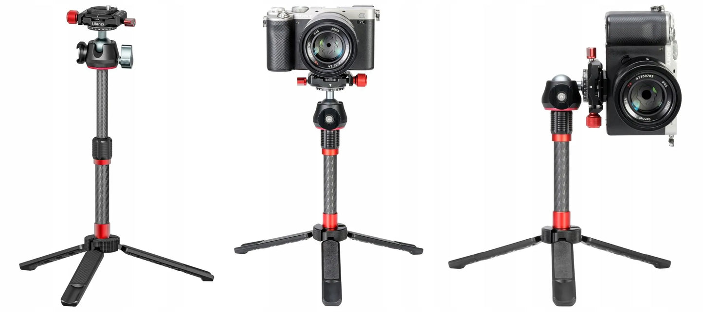 Anglies pluošto trikojis ULANZI MT-43, 2,5 kg apkrova, skirtas SLR fotoaparatams ir vaizdo kameroms