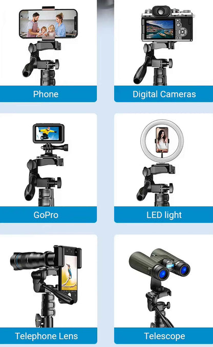 APEXEL profesionalus trikojis 30-177 cm telefonui ir fotoaparatui, reguliuojamas +
