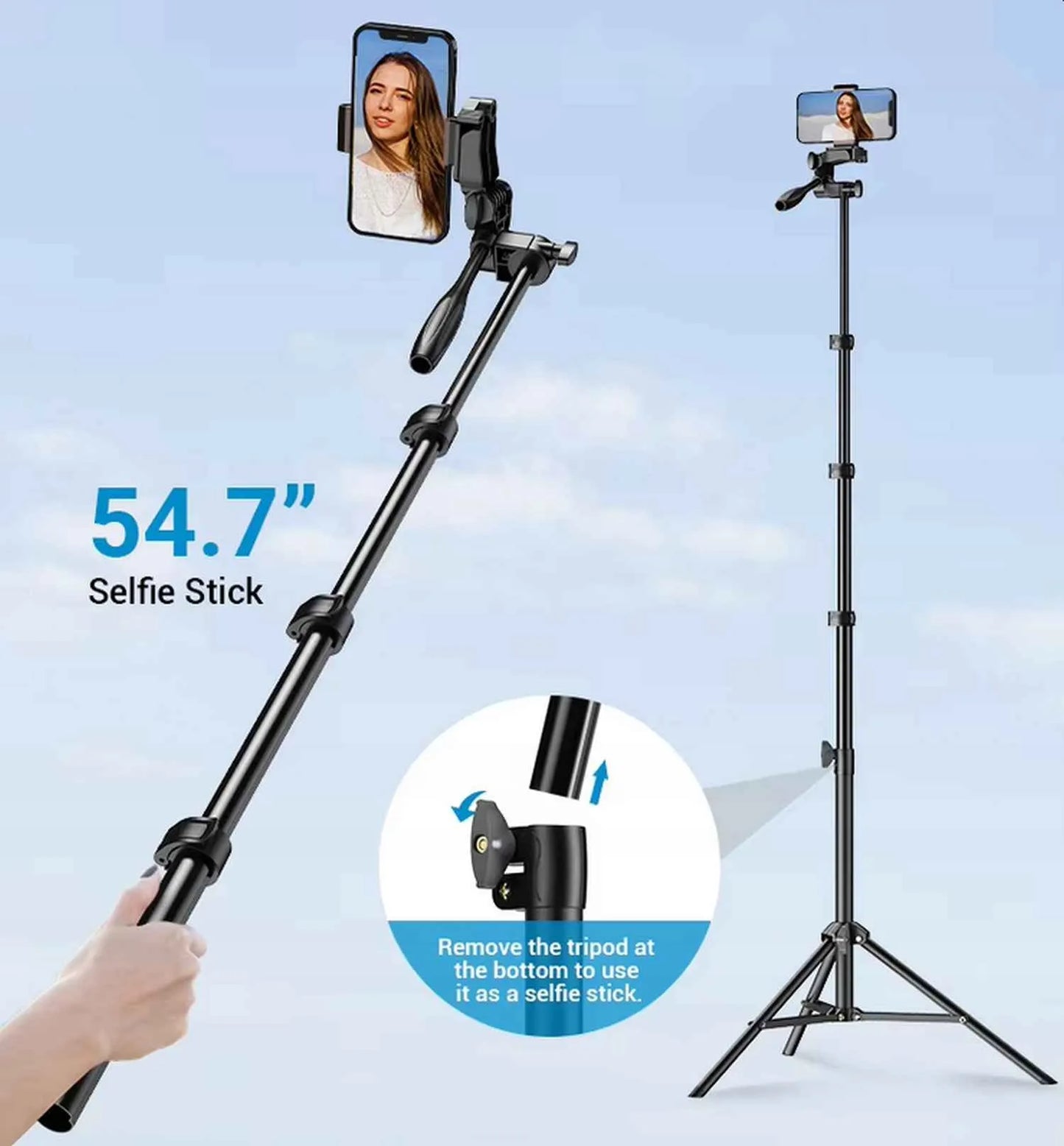 APEXEL profesionalus trikojis 30-177 cm telefonui ir fotoaparatui, reguliuojamas +