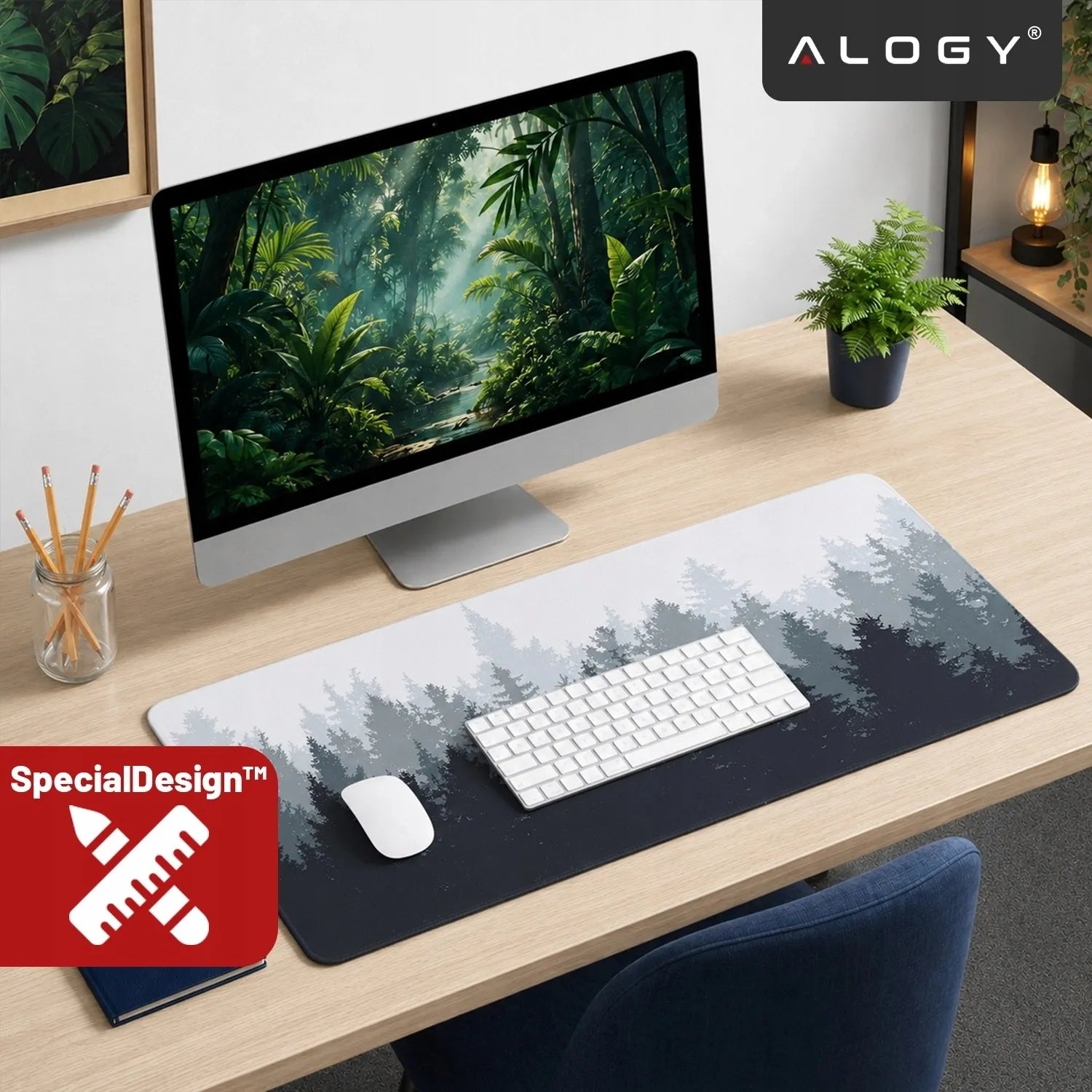 Apsauginis stalo kilimėlis 80x40 pelytei ir klaviatūrai žaidimams