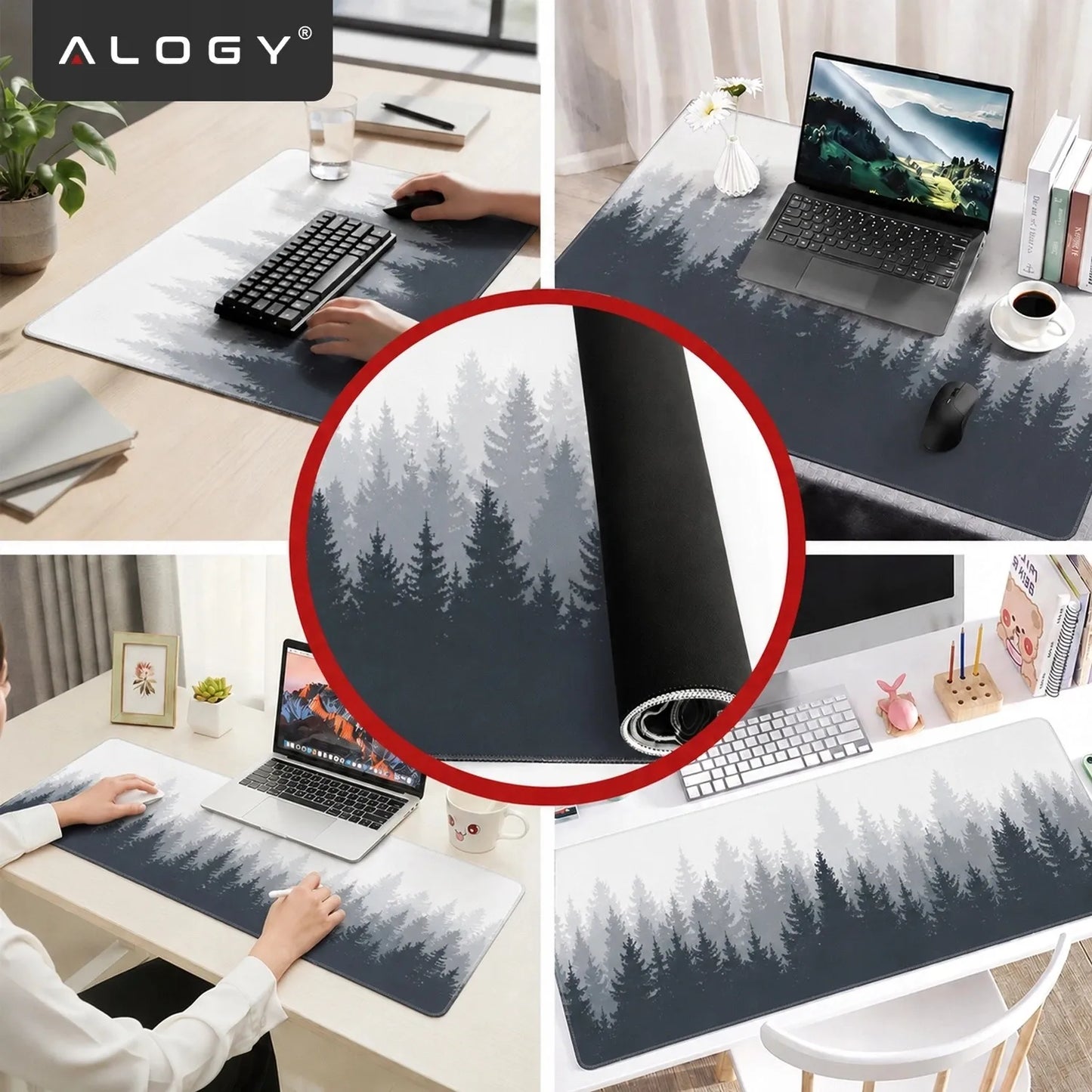 Apsauginis stalo kilimėlis 80x40 pelytei ir klaviatūrai žaidimams