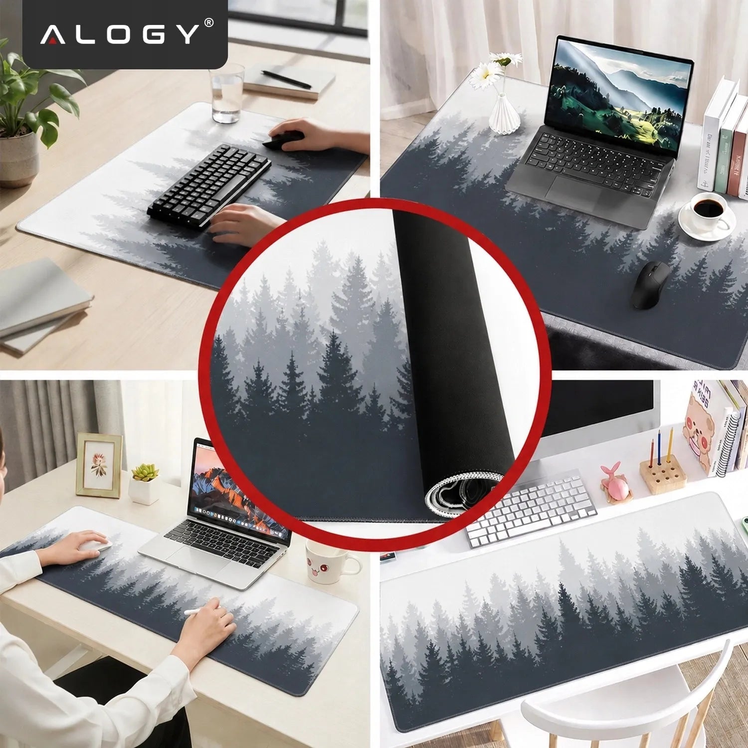 Apsauginis stalo kilimėlis 80x40 pelytei ir klaviatūrai žaidimams