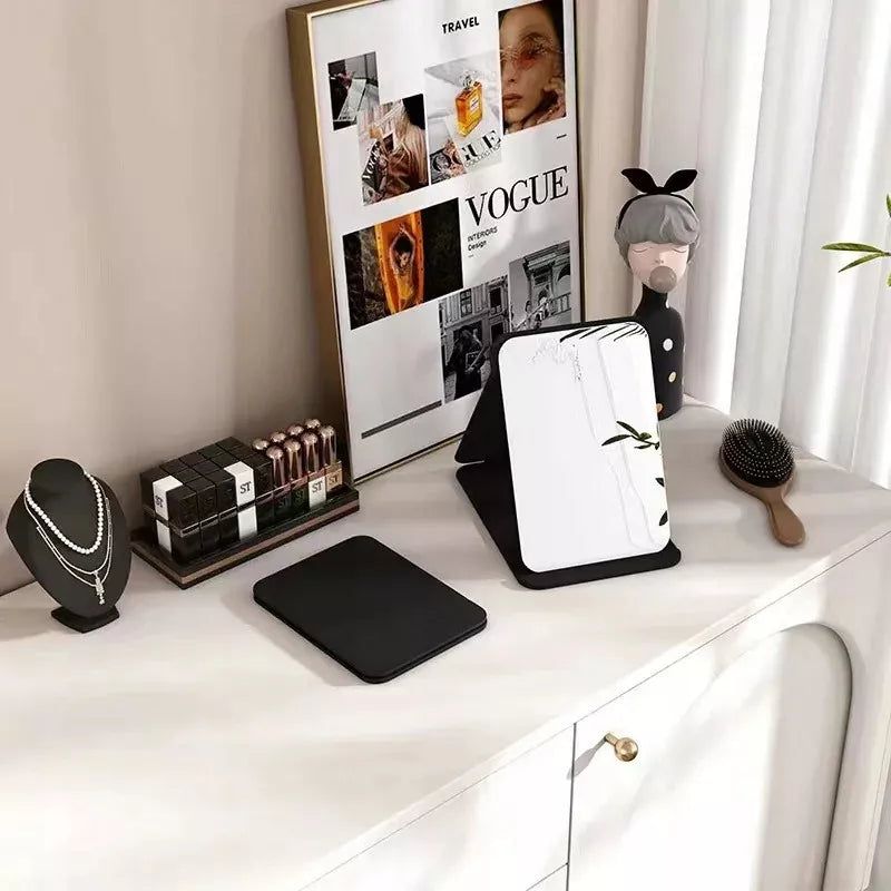 Apšviečiamas LED kosmetinis veidrodėlis, sulankstomas, liečiamas, USB