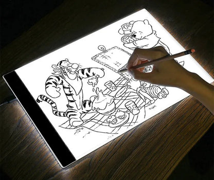 „Aptel“ LED apšviečiama braižymo lenta, A4 formato, USB