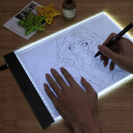 „Aptel“ LED apšviečiama braižymo lenta, A4 formato, USB