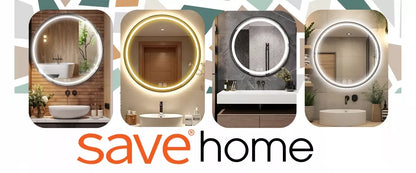 Apvalus vonios veidrodis Save Home LED 60 cm, jutiklinis su apšvietimu ir nerasojimo funkcija