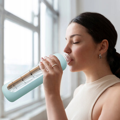 AquaFloow stiklinė gertuvė 1000 ml sandari sportui ir sporto salei
