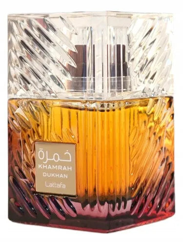 Arabiški kvepalai vyrams Lattafa Khamrah Dukhan  + mėginukai